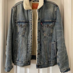 Levi Sherpa Lined Denim Jacket